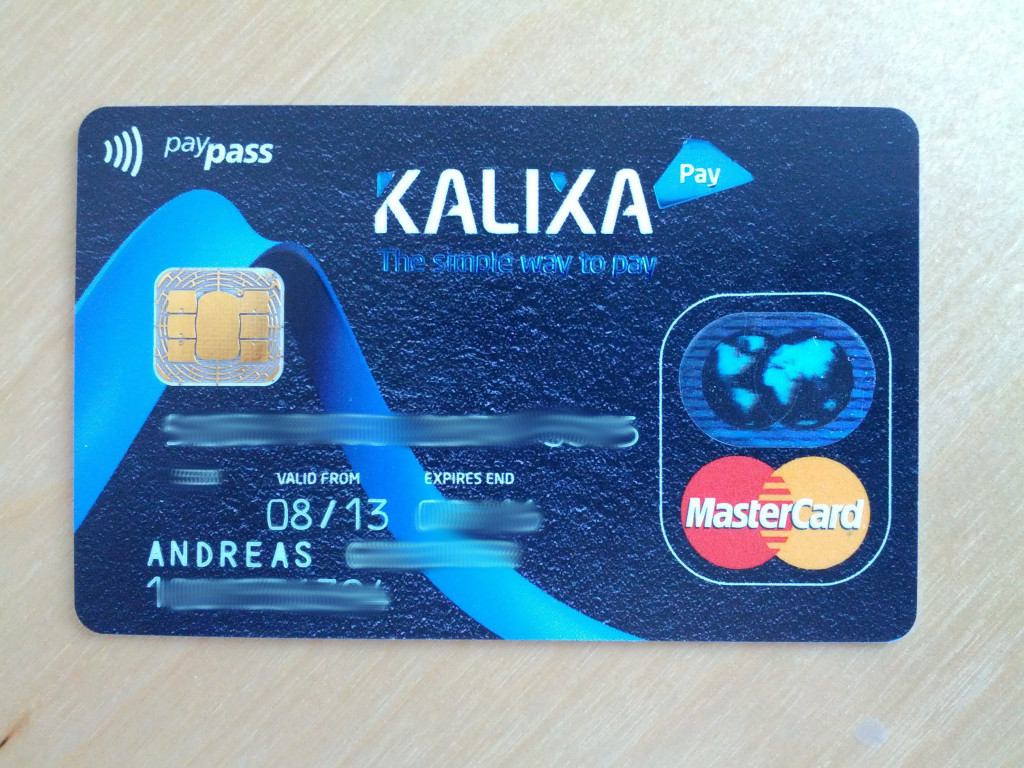 Kalixa Prepaid Kreditkarte