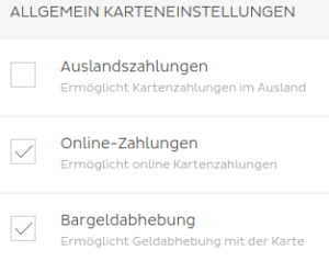 Per Klick kann die Funktion der Number26 Kreditkarte erweitert und eingeschränkt werden - per Smartphone oder Online Banking
